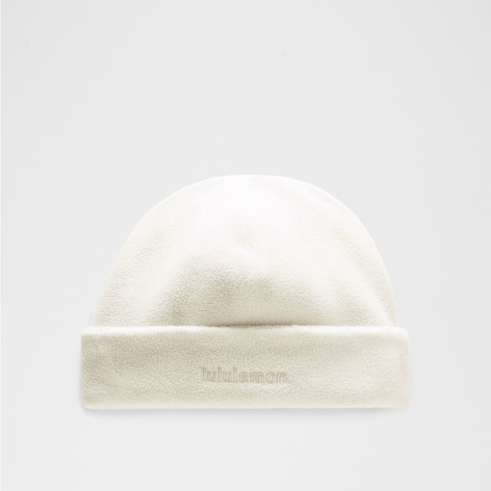 Lululemon Fleece white Beanie